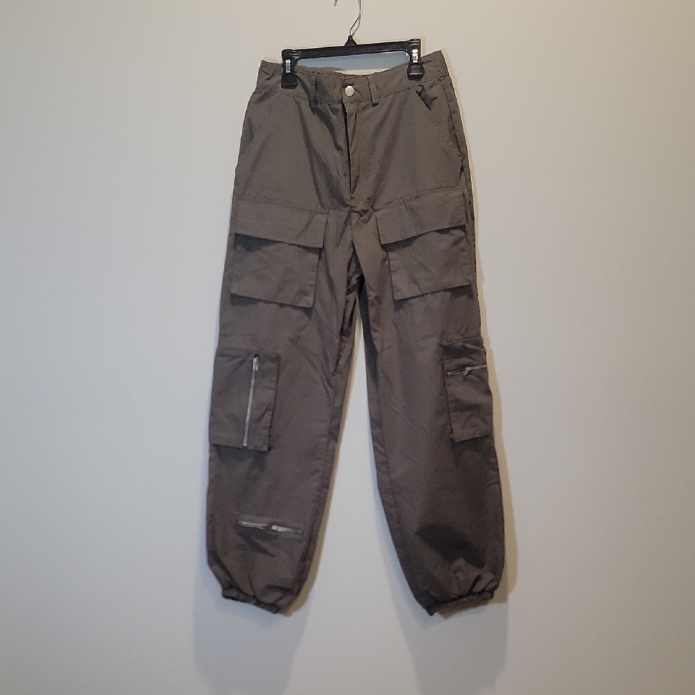 Harper & Ivy Women's Utility Green Cargo Pants - Size Small